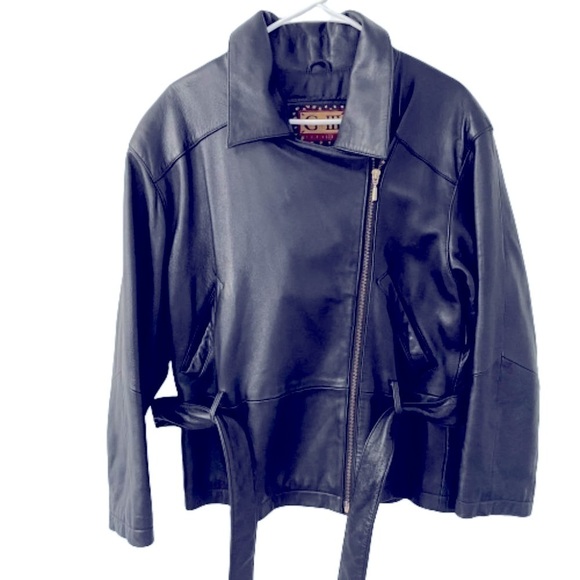 G III Leather Moto Jacket | Black | Size S - Picture 1 of 7